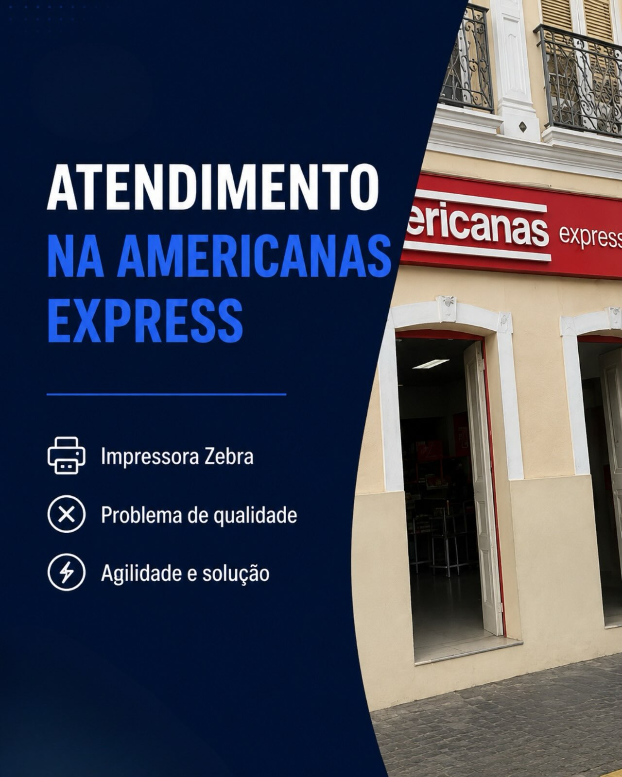 Atendimento técnico na Americanas Express